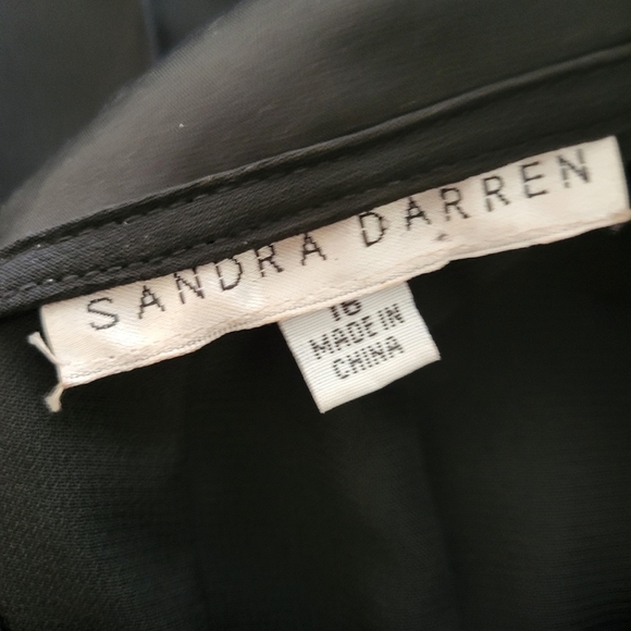 Black Cocktail Dress by Sandra Darren / Size 16 - Picture 9 of 9